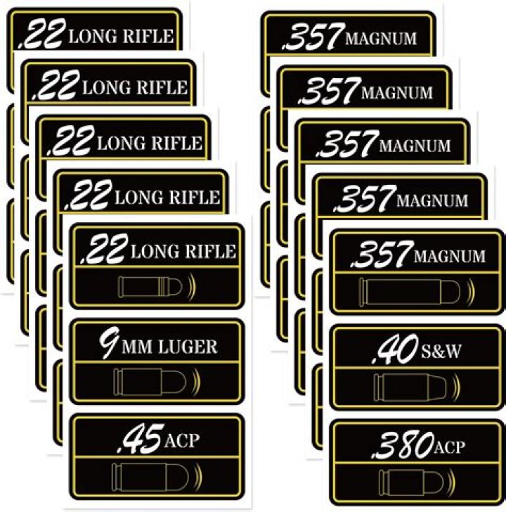 50 BMG&rdquo; Ammo Label (4Pack) AZ House of Graphics