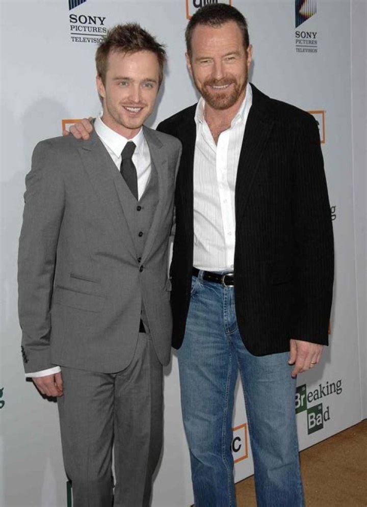 Aaron Paul and Bryan Cranston took the stage to talk about Breaking