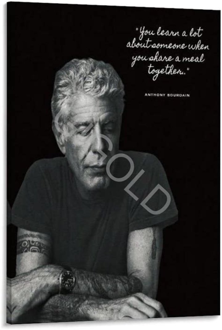 Anthony Bourdain Canvas Prints Redbubble