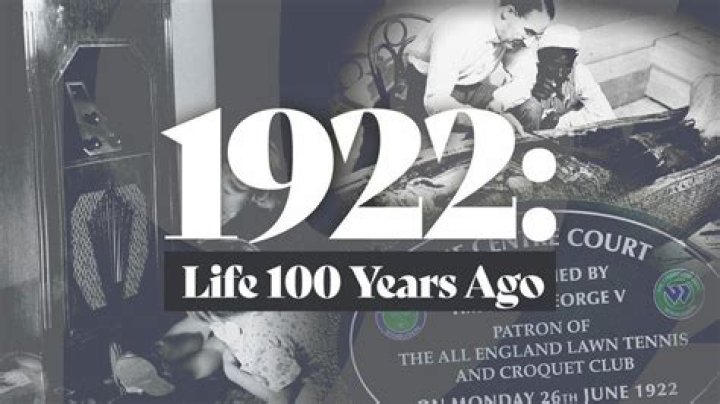 Life 100 years ago 1922 inventions, births, milestones, entertainment