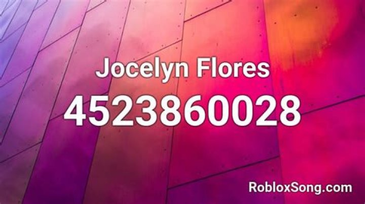 Roblox Id For Jocelyn Flores
