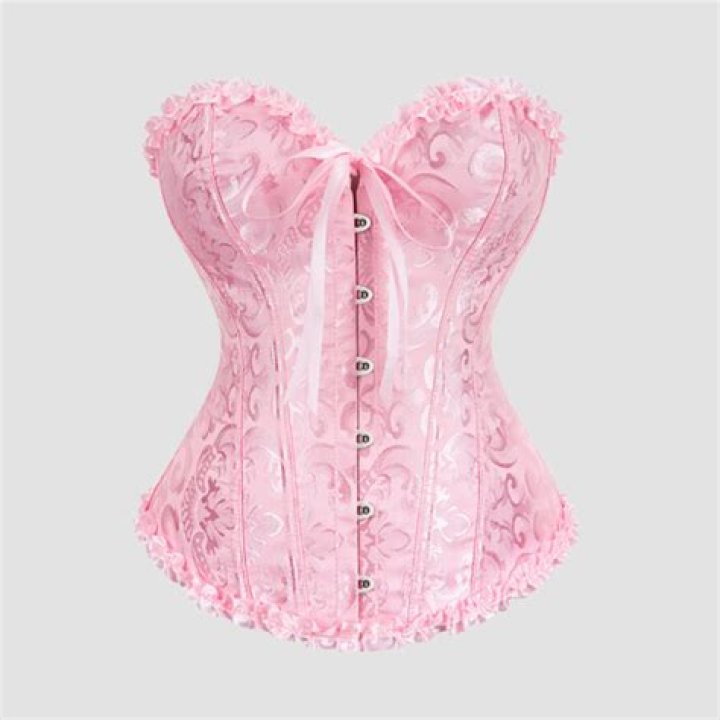 SANDY SECRETS en corset rose nip slip photos